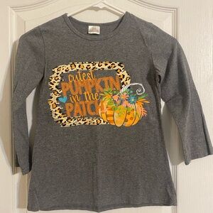 Girls pumpkin patch shirt